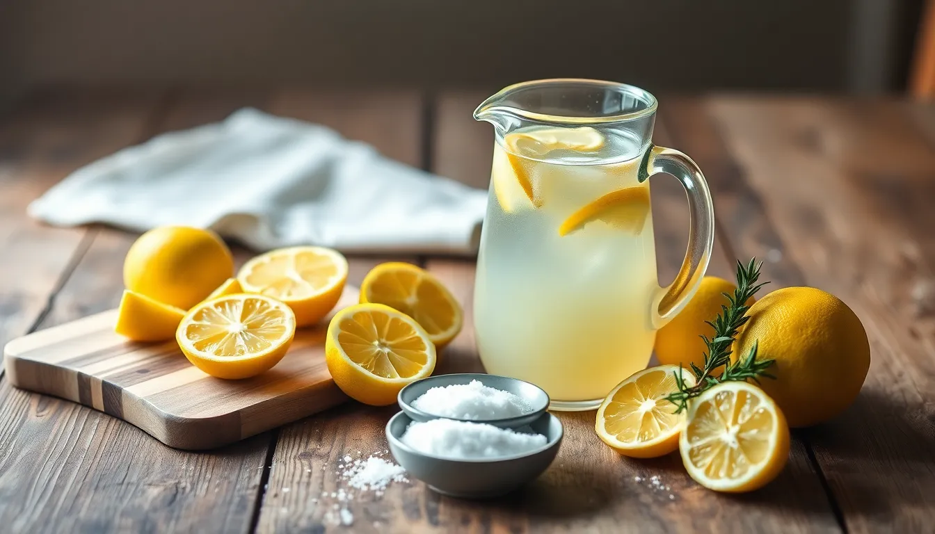 상큼한 레몬 음료