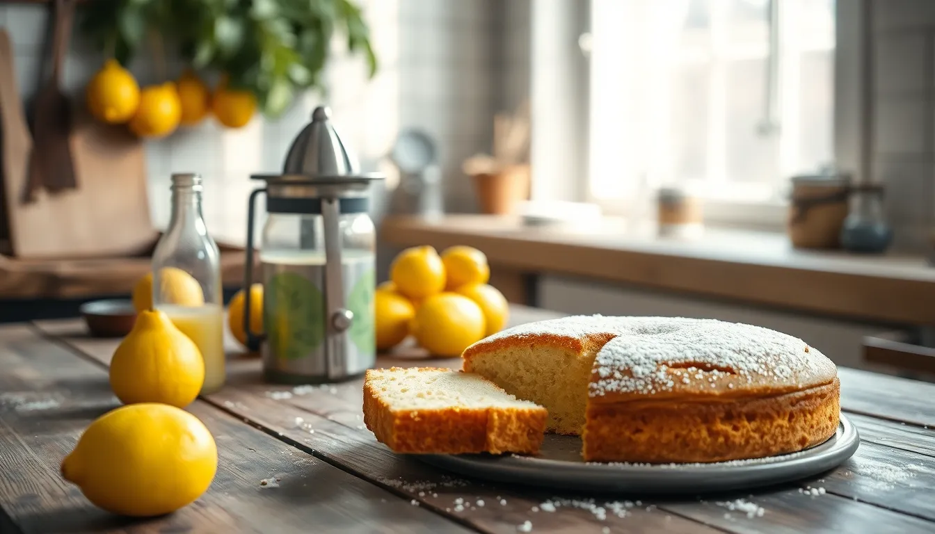 상큼한 레몬 디저트