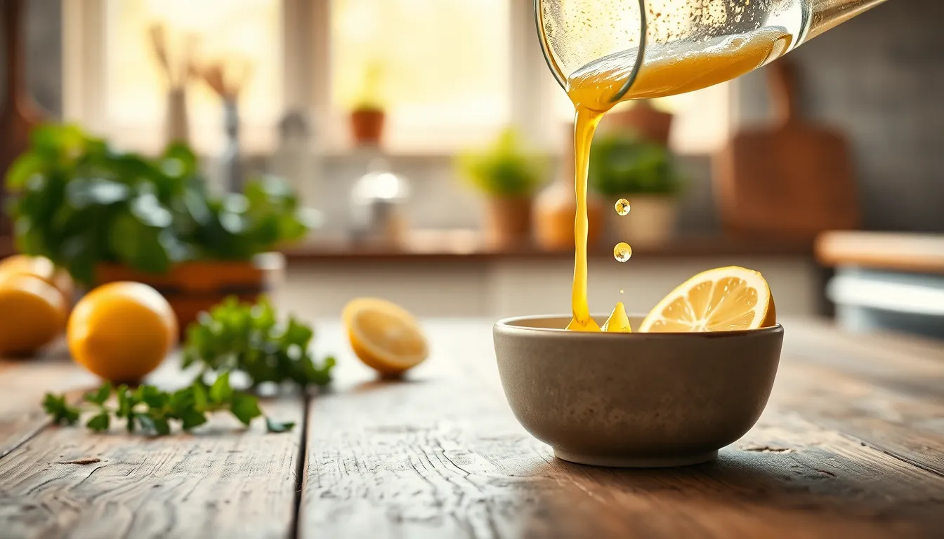 상큼한 레몬즙이 들어간 음식 이미지