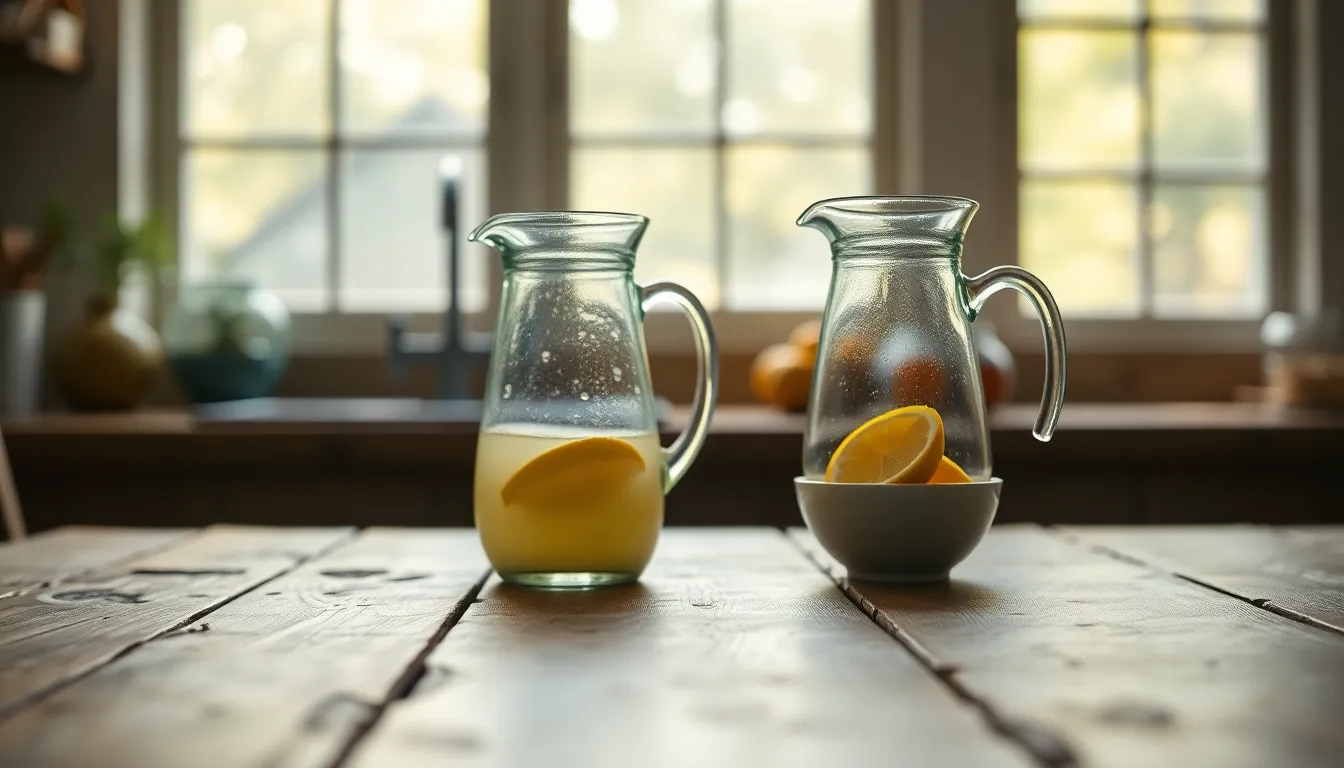 상큼한 레몬 디톡스 음료 이미지