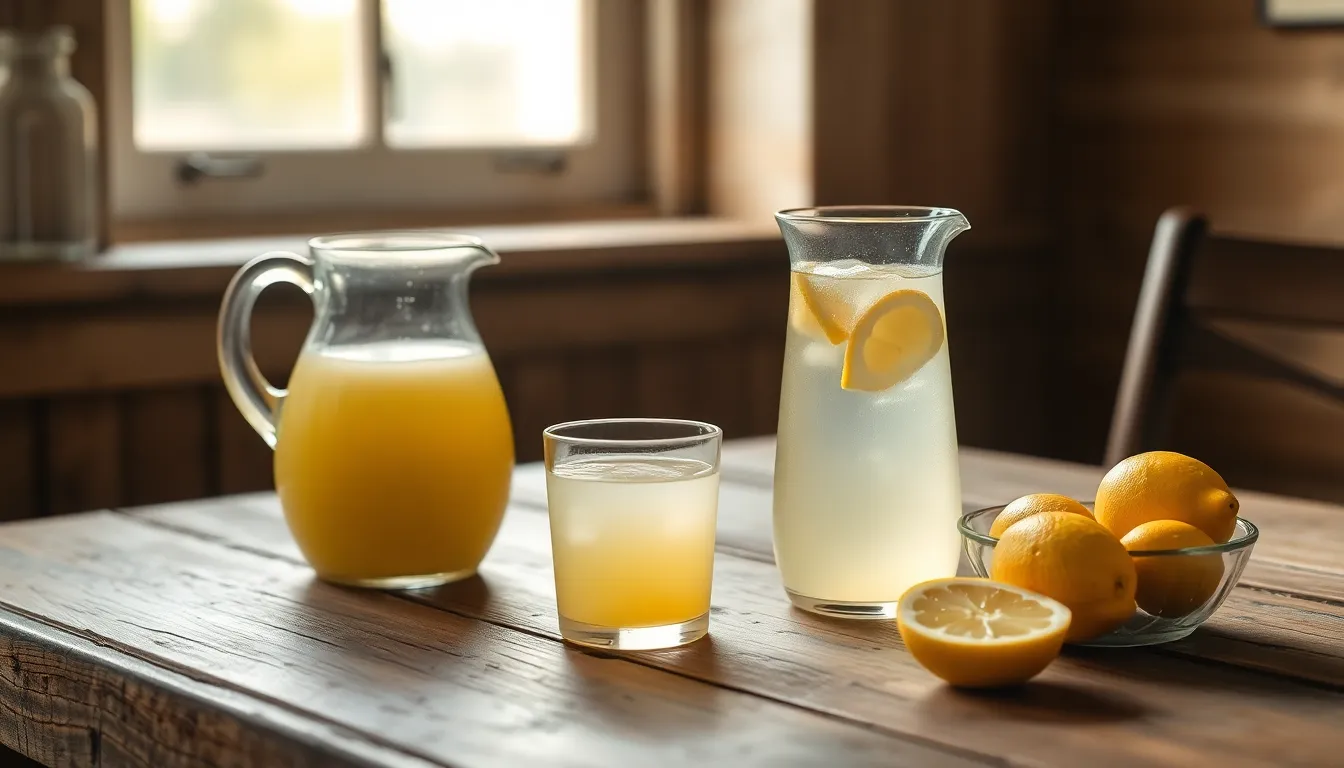 상큼한 레몬이 가득한 깨끗한 주방