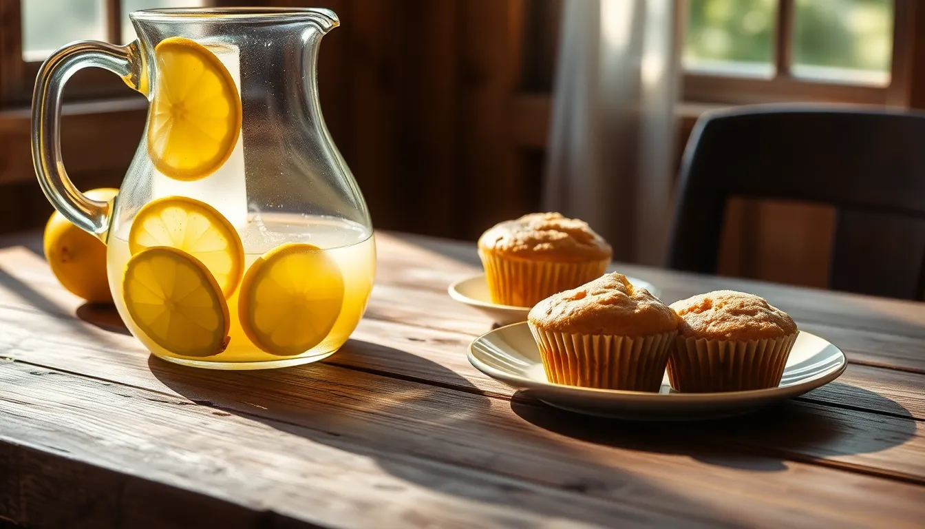 신선한 레몬과 레몬즙